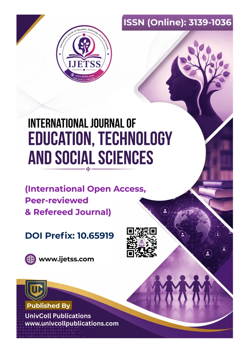 International Journal of Education, Technology and Social Sciences journal cover