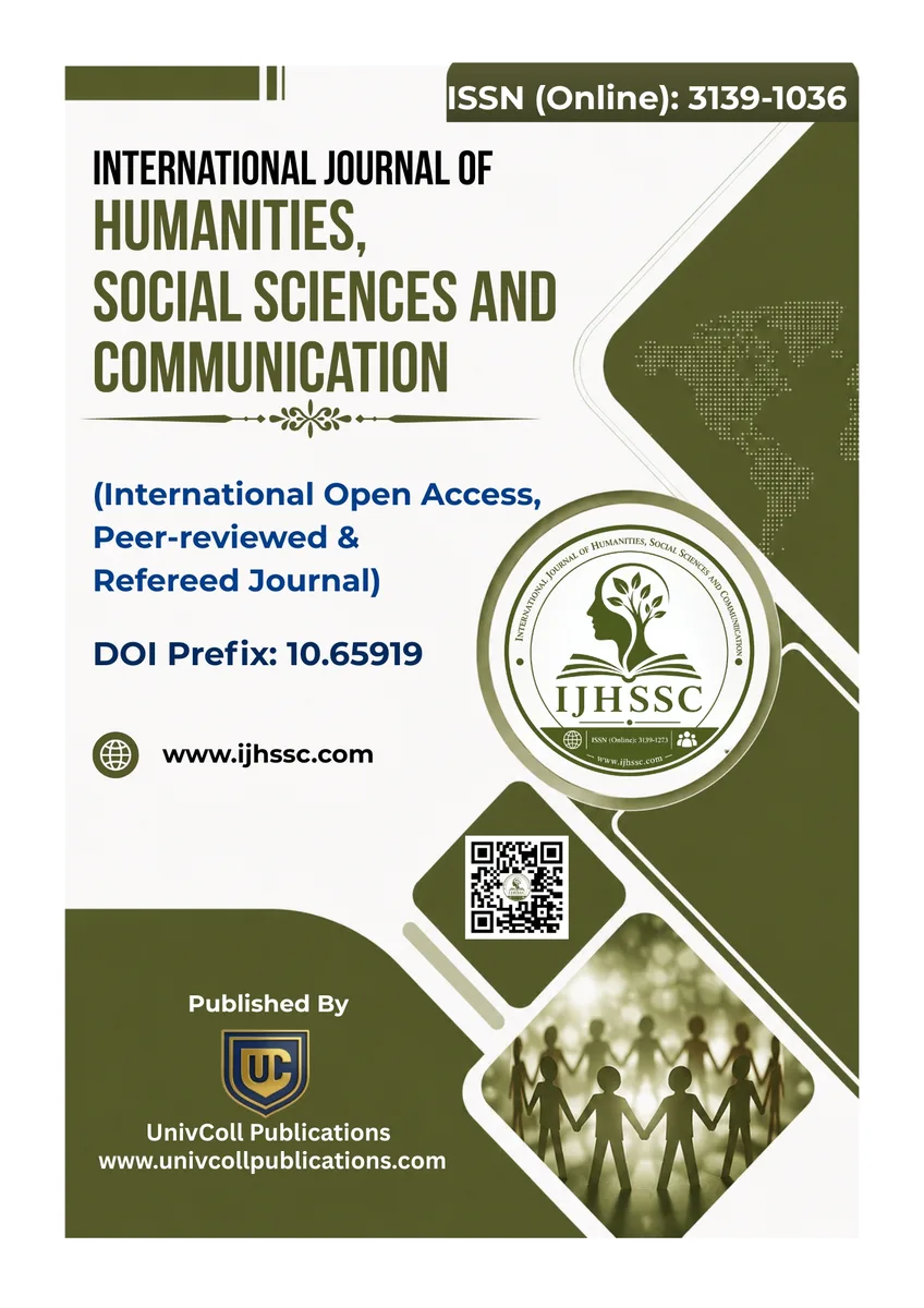 International Journal of Humanities, Social Sciences and Communication journal cover
