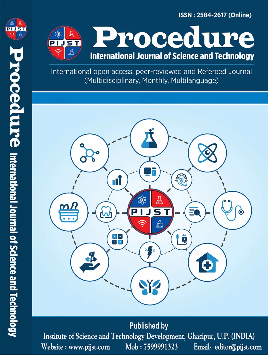 Procedure International Journal of Science and Technology cover